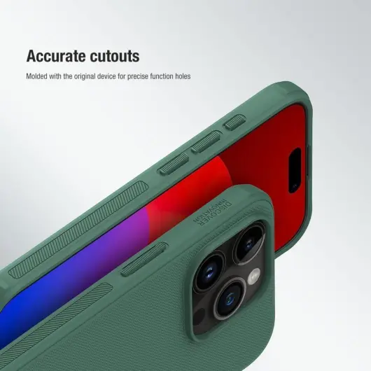 Nillkin Super Frosted Shield Apple iPhone 15 Pro Max Hoesje Groen afbeelding 7