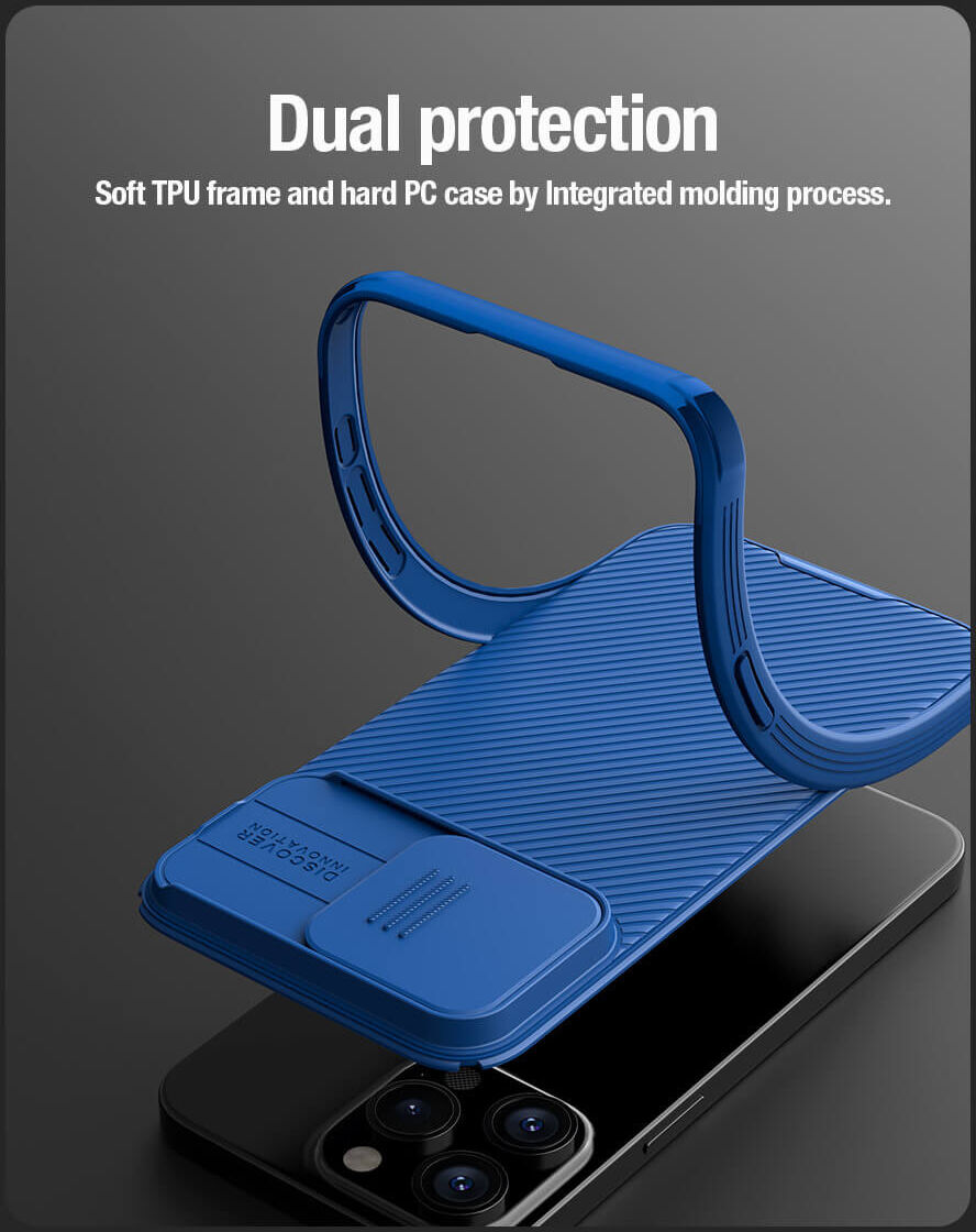 Nillkin CamShield Apple iPhone 15 Pro Hoesje met Camera Slider Zwart afbeelding 7
