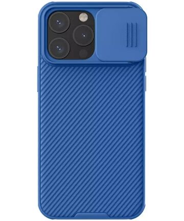 Nillkin CamShield Apple iPhone 15 Pro Max Hoesje Camera Slider Blauw Hoesjes
