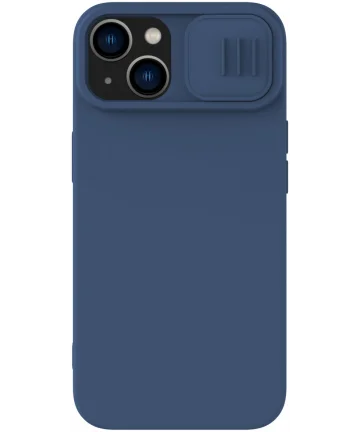 Nillkin CamShield Apple iPhone 15 Hoesje Siliconen Camera Slider Blauw Hoesjes