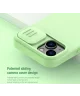 Nillkin CamShield Apple iPhone 15 Hoesje Siliconen Camera Slider Blauw
