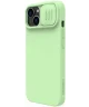 Nillkin CamShield Apple iPhone 15 Hoesje Siliconen Camera Slider Groen