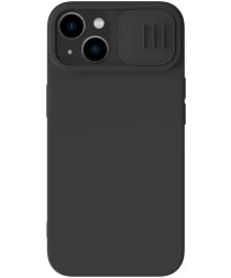 Nillkin CamShield iPhone 15 Plus Hoesje Siliconen Camera Slider Zwart