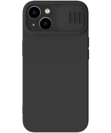 Nillkin CamShield iPhone 15 Plus Hoesje Siliconen Camera Slider Zwart Hoesjes