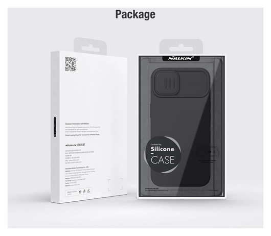 Nillkin CamShield iPhone 15 Plus Hoesje Siliconen Camera Slider Zwart afbeelding 7