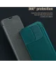 Nillkin CamShield Siliconen iPhone 15 Pro Max Hoesje met Slider Zwart