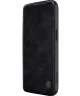 Nillkin Qin Pro Leather iPhone 15 Hoesje Book Case Camera Slider Zwart