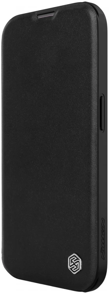 Nillkin Qin Leather Apple iPhone 15 Hoesje Book Case Zwart afbeelding 4