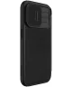 Nillkin Qin Pro Leather Apple iPhone 15 Pro Max Hoesje Book Case Zwart