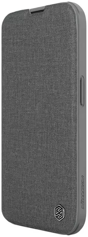 Nillkin Qin Cloth iPhone 15 Pro Hoesje Book Case Camera Slider Grijs afbeelding 12