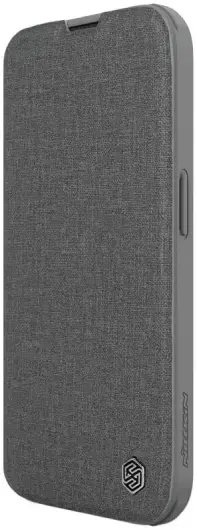 Nillkin Qin Cloth iPhone 15 Pro Hoesje Book Case Camera Slider Grijs afbeelding 12
