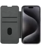 Nillkin Qin Pro iPhone 15 Pro Max Hoesje Book Case Camera Slider Grijs