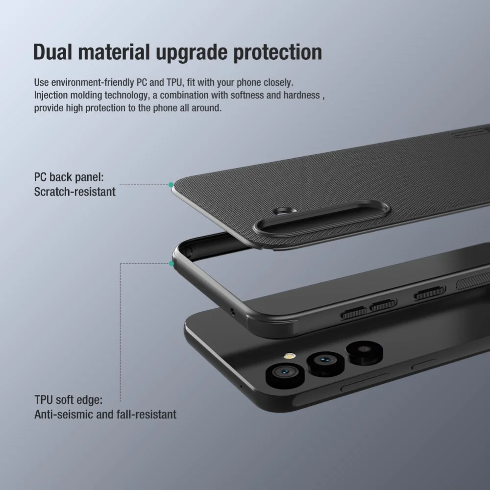 Nillkin Super Frosted Shield Samsung Galaxy S23 FE Hoesje Zwart afbeelding 4