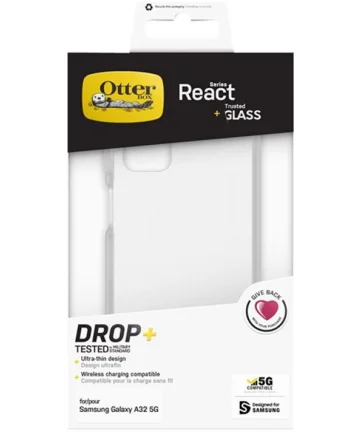 OtterBox React Samsung A32 5G Hoesje Transparant + Screen Protector Hoesjes