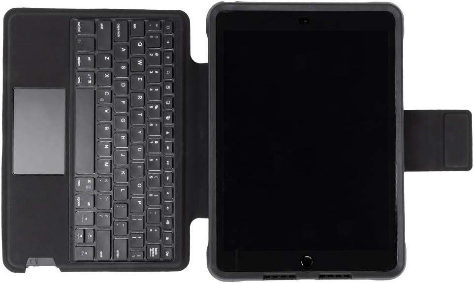 OtterBox Unlimited iPad 10.2 (7e/8e/9e) AZERTY Toetsenbord Hoes Zwart afbeelding 2