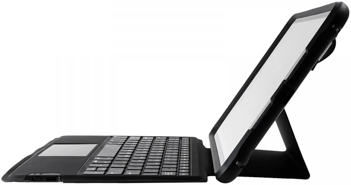 OtterBox Unlimited iPad 10.2 (7e/8e/9e) AZERTY Toetsenbord Hoes Zwart afbeelding 3
