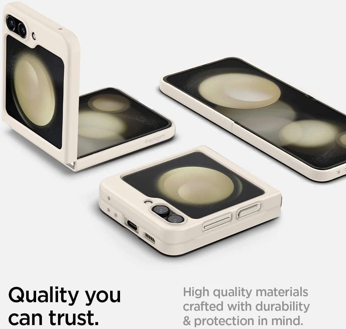 Spigen Air Skin Samsung Galaxy Z Flip 5 Hoesje Back Cover Beige afbeelding 3
