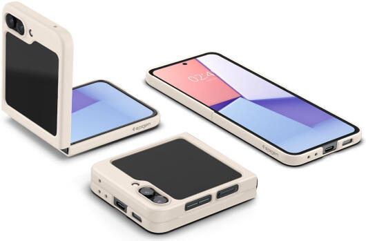 Spigen Air Skin Samsung Galaxy Z Flip 5 Hoesje Back Cover Beige afbeelding 9