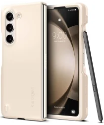 Spigen Thin Fit P Samsung Galaxy Z Fold 5 Hoesje Pen-Edition Beige