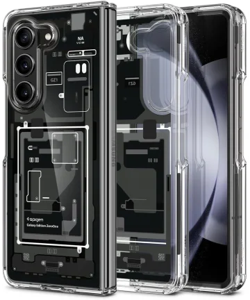 Spigen Ultra Hybrid Zero One Samsung Galaxy Z Fold 5 Hoesje Clear Hoesjes