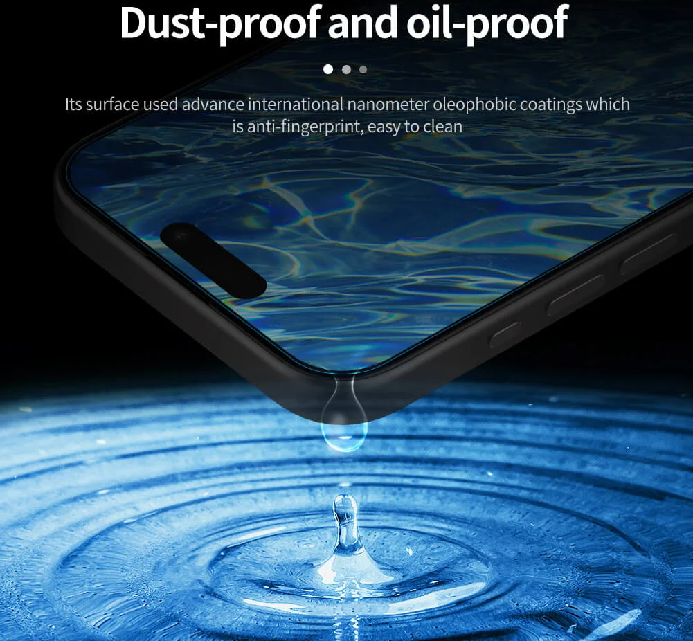 Nillkin H+ Pro Apple iPhone 15 Pro Screen Protector 9H Tempered Glass afbeelding 8