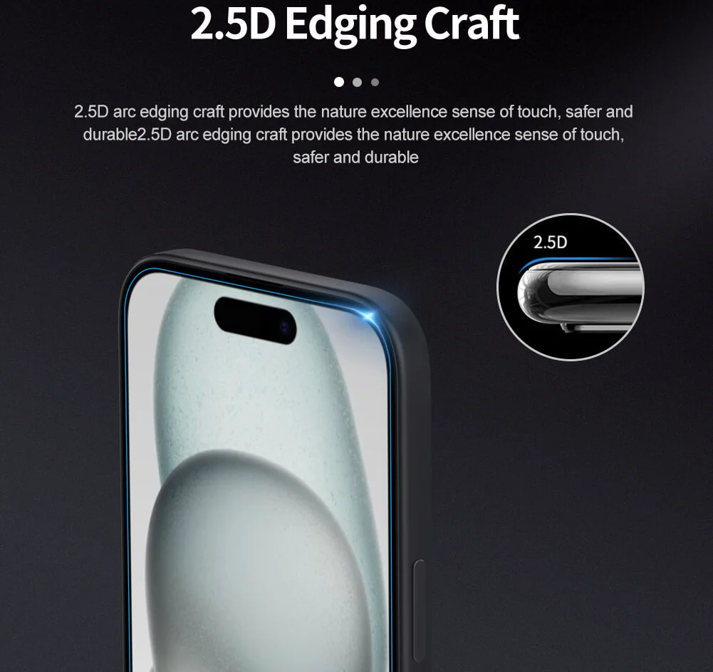 Nillkin H+ Pro Apple iPhone 15 Plus Screen Protector 9H Tempered Glass afbeelding 4