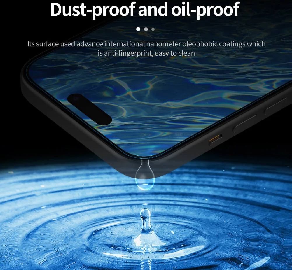 Nillkin H+ Pro Apple iPhone 15 Plus Screen Protector 9H Tempered Glass afbeelding 8