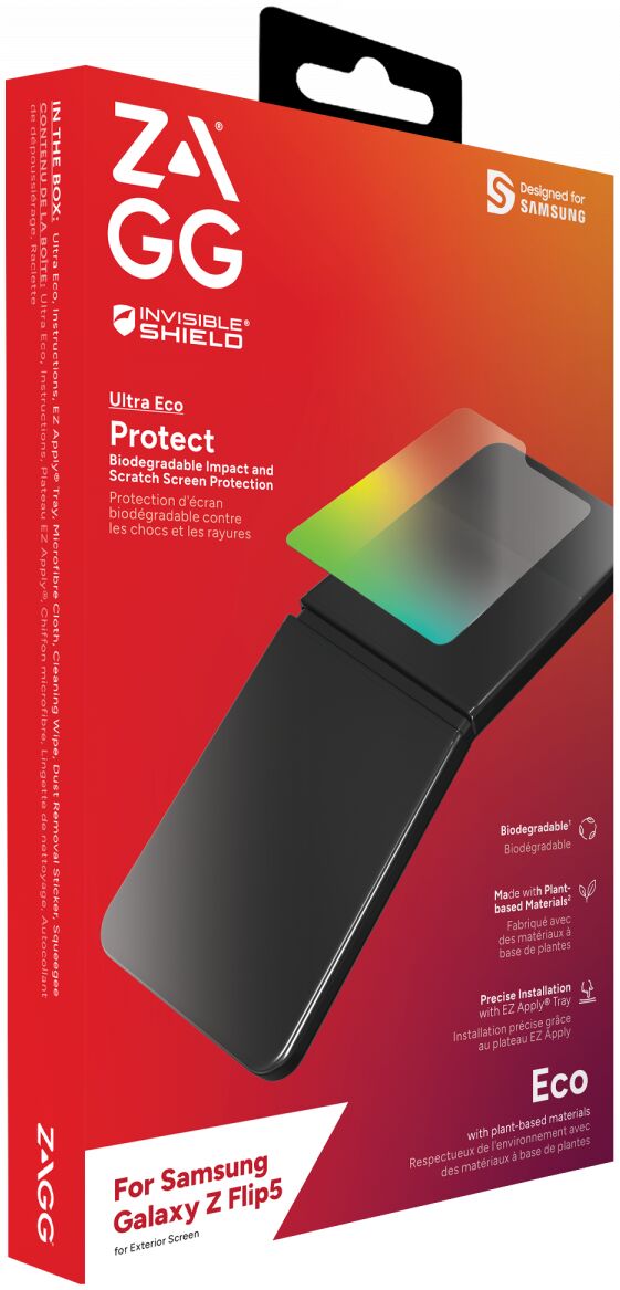 ZAGG InvisibleShield Ultra Eco Samsung Galaxy Z Flip 5 Protector afbeelding 3