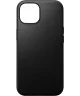 Nomad Modern Leather Apple iPhone 15 Hoesje MagSafe Zwart