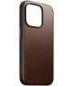 Nomad Modern Leather iPhone 15 Pro Hoesje Echt Leer met MagSafe Bruin