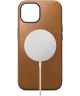 Nomad Modern Leather Apple iPhone 15 Hoesje MagSafe English Tan