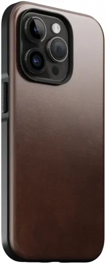 Nomad Modern Leather Apple iPhone 15 Pro Hoesje MagSafe English Tan afbeelding 3