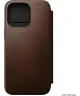 Nomad Modern Leather Folio Apple iPhone 15 Pro Max Hoesje Bruin