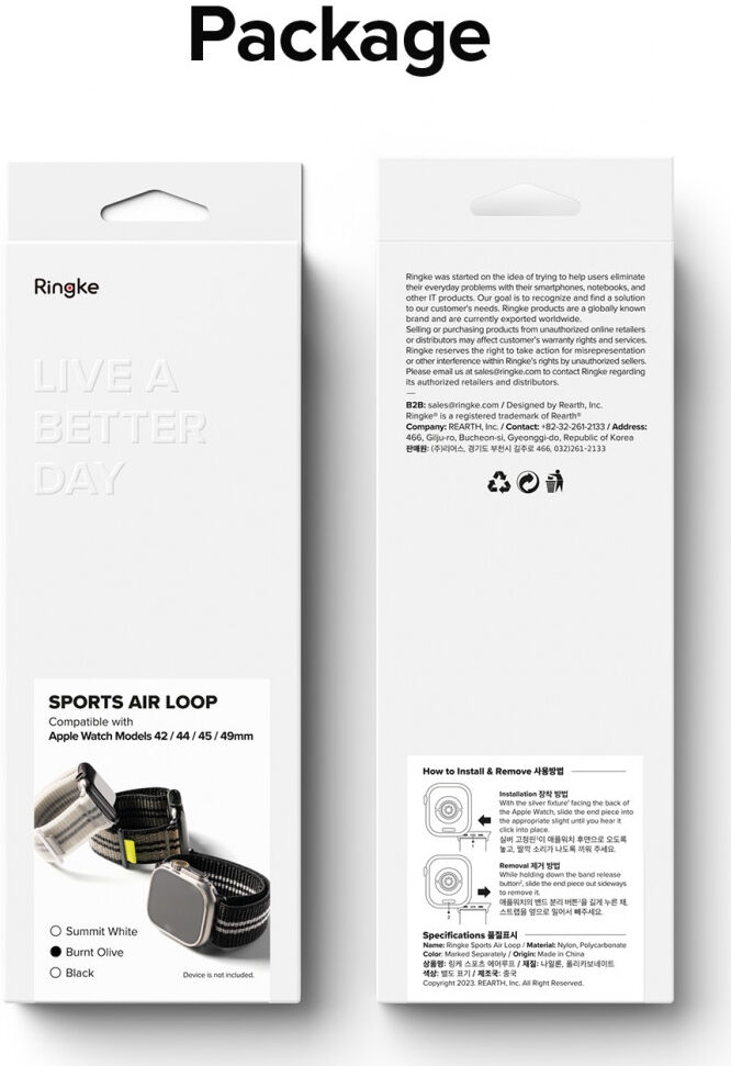 Ringke Sports Apple Watch Bandje - 1-10/SE/Ultra - 49/46/45/44/42MM - Groen afbeelding 15