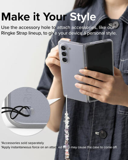 Ringke Slim Samsung Galaxy Z Fold 5 Hoesje Ultra Dun Matte Transparant afbeelding 8