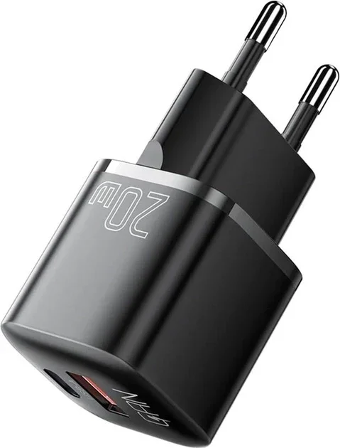 Essager 20W GaN Snellader met Power Delivery en Quick Charge Zwart afbeelding 1
