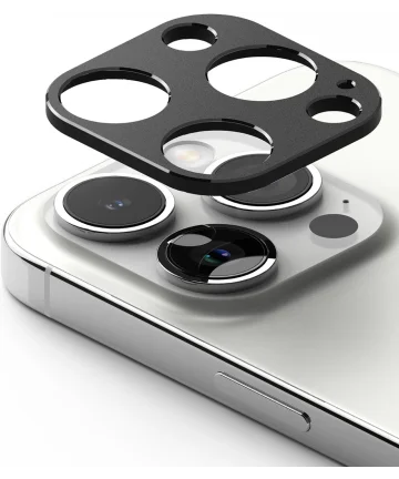 Ringke Camera Styling iPhone 15 Pro/15 Pro Max Camera Protector Zwart Screen Protectors