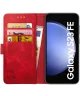 Rosso Element Samsung Galaxy S23 FE Hoesje Book Case Wallet Rood
