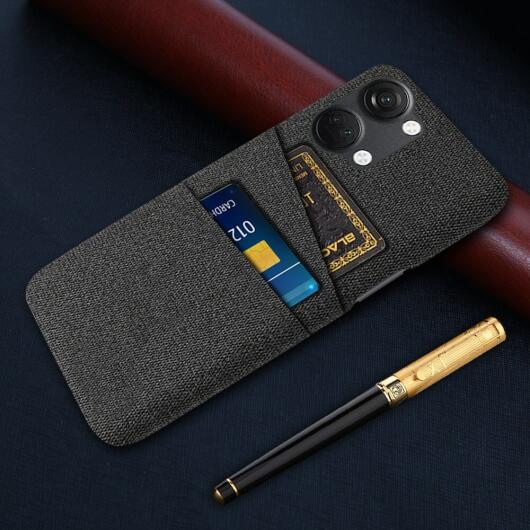 OnePlus Nord 3 5G Hoesje met Kaarthouder Back Cover Zwart afbeelding 5