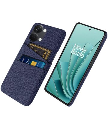 OnePlus Nord 3 5G Hoesje met Kaarthouder Back Cover Blauw Hoesjes