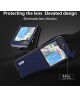 ABEEL Leren Samsung Galaxy Z Flip 5 Hoesje Back Cover Leer Blauw