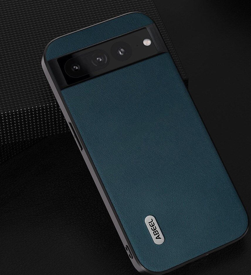 ABEEL Nappa Google Pixel 8 Pro Hoesje Leer Back Cover Groen afbeelding 2