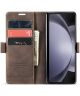 CaseMe 013 Samsung Z Fold 5 Hoesje Book Case met Standaard Coffee