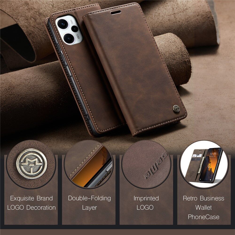 CaseMe 013 Xiaomi Poco F5 5G Hoesje Book Case en Back Cover Coffee afbeelding 11