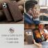 CaseMe 013 Xiaomi Poco F5 5G Hoesje Book Case en Back Cover Coffee afbeelding 4