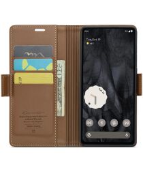 CaseMe 023 Google Pixel 8 Pro Hoesje Book Case Bruin