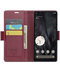 CaseMe 023 Google Pixel 8 Pro Hoesje Book Case Rood