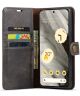 DG Ming Google Pixel 8 Hoesje Retro Wallet Book Case Grijs