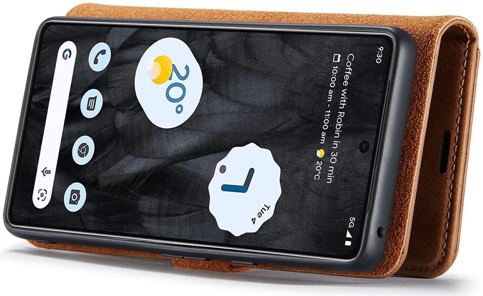 DG Ming Google Pixel 8 Pro Hoesje Retro Wallet Book Case Bruin afbeelding 4