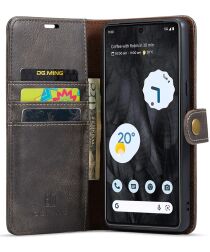 DG Ming Google Pixel 8 Pro Hoesje Retro Wallet Book Case Grijs